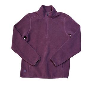 Men’s Burgundy cuts pullover fleece jacket size small